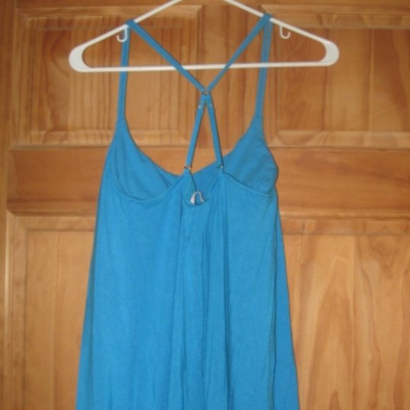 Fashions Best Kept Secret Bra Tops Blue Dress With Built in Bra - Picture 3 of 4
